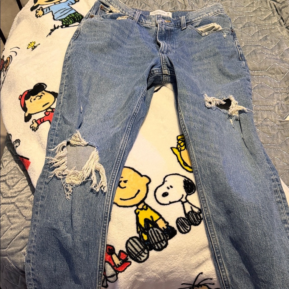 Abercrombie & Fitch Light Blue High Rise Jeans